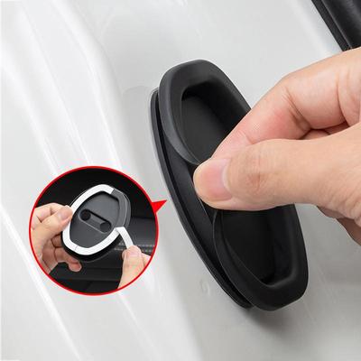 4PCS Car Door Lock Protective Pad Shock Absorbing Door Pad Thicken Door Anti-Collision Sticker