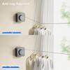 4.8m Stainless Steel Rope Retractable Clothesline Extendable Clothes Line on the Wall Apartment Lavatory RV Cloth Drying Horse