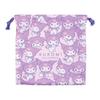 Tees Factory Sanrio Kuromi and Baku Flat Drawstring Bag, Size 2, H20 X W20cm, SR-5530287KU