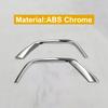 For Jeep Compass 2017 2018   ABS Chrome Front Tail Bumper Fog Light Lamp Cover Trim Garnish Molding Accessories
