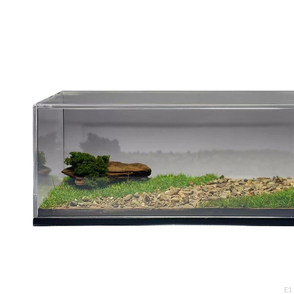 1:64 Scale Car Model Display Box, Miniature Scene Diorama Base Vehicle Storage Case Parking