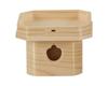 Namukuma-chan Kobo Toyama Sanpo 4-inch (12cm wide x 8.8cm high) Toyama Sanpo, Made of Japanese Hinoki (Cypress), Made in Japan, for Shinto Shrines,