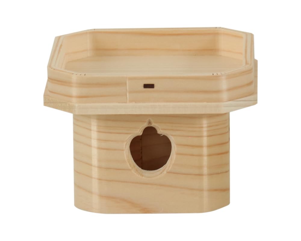 Namukuma-chan Kobo Toyama Sanpo 4-inch (12cm wide x 8.8cm high) Toyama Sanpo, Made of Japanese Hinoki (Cypress), Made in Japan, for Shinto Shrines,