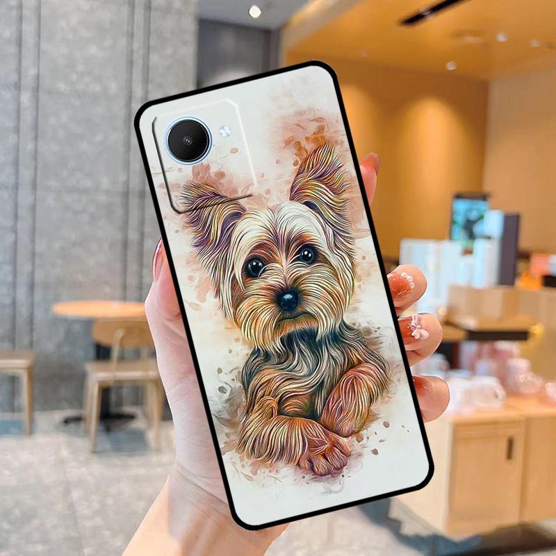 Yorkshire Terrier Dog Case For Realme C55 C33 C31 C35 C30 C11 C15 C25s C21Y GT Neo 5 3T 2T 8 9 10 11 Pro Plus