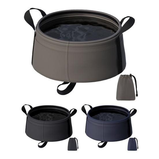 Portable Foldable Water Basin with Thickened Oxford Fabric 8.5L Collapsible Sink for Camping Travel Outdoor Multi-Purpose Washing Tub for Fruits Feet