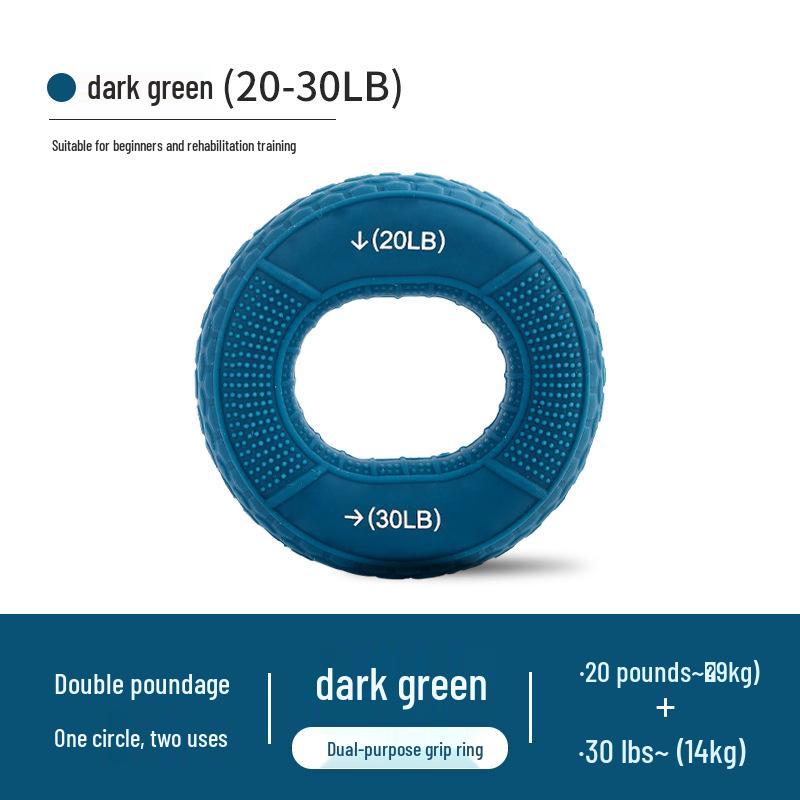 Silicone Dual Resistance Grip Ring for Hand Strengthening and Rehab