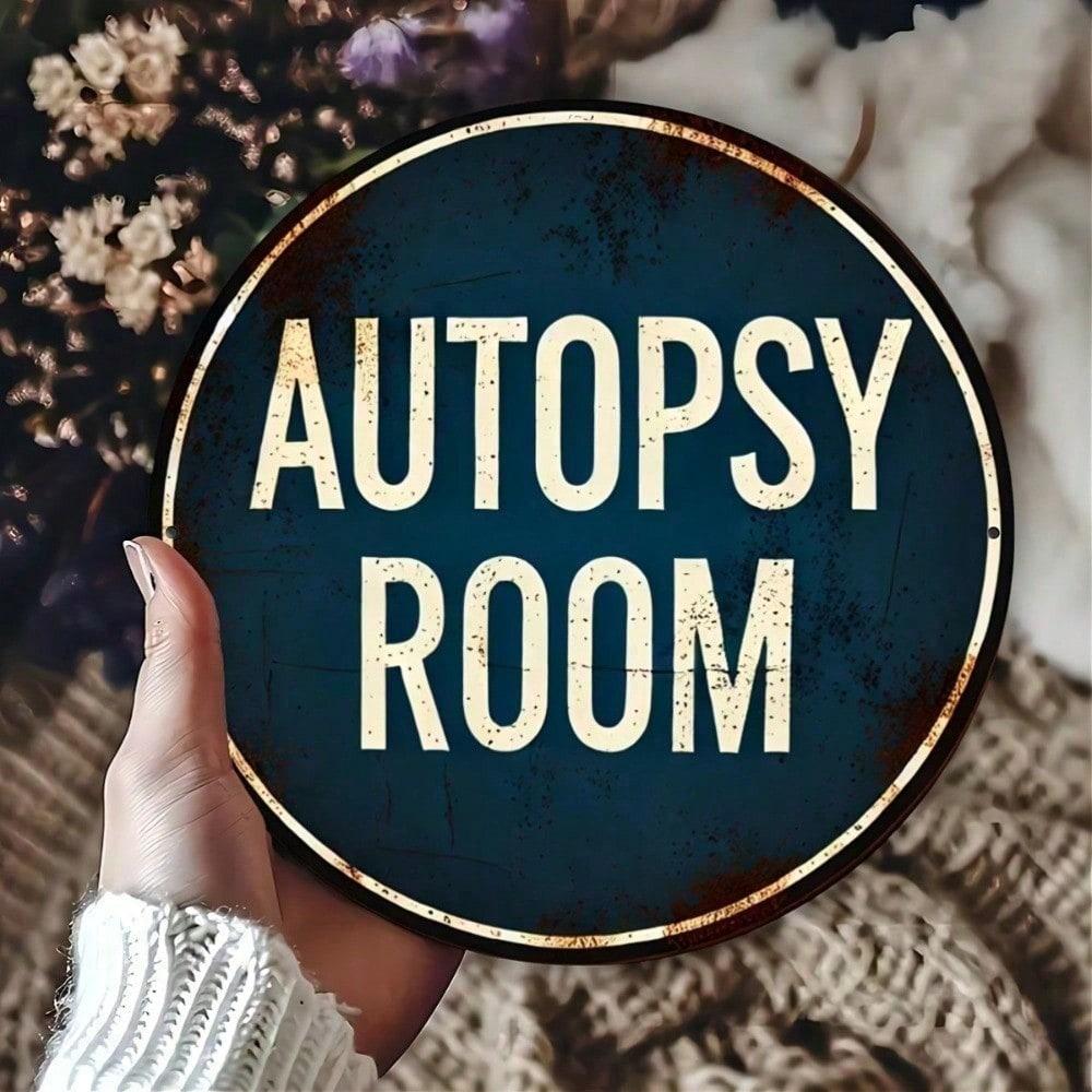 

Vintage Anatomy Medical 8x8 Inch Metal Sign Retro Gothic Horror Wall Decor for Pub Bar Garage