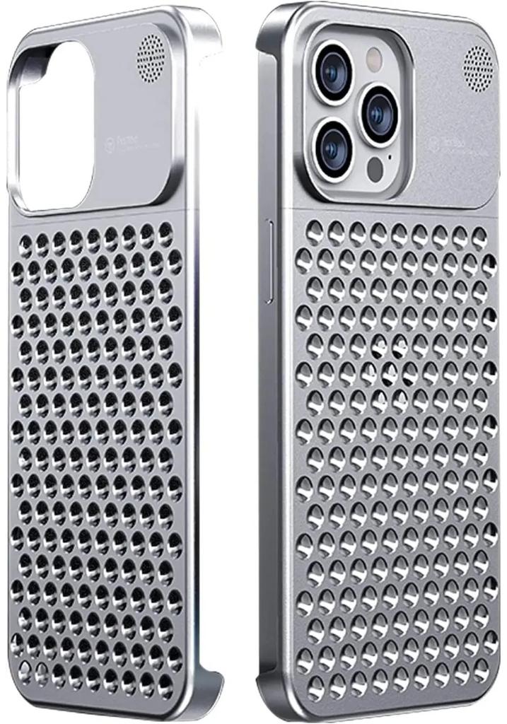 For iPhone 15 14 Plus 13 12 16 Pro Max Rimless Aluminum Metal Bumper Aromatherapy Case Anti-scratch Shockproof Fragrant Cover