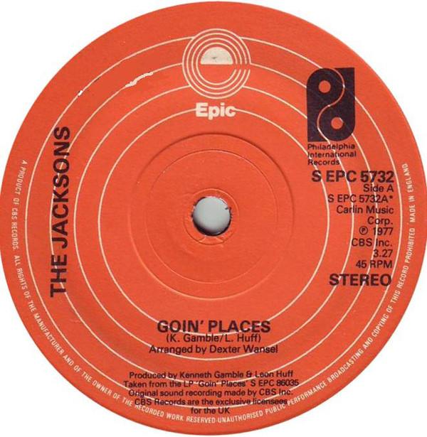 

7inch Record JACKSONS - Goin Places SEPC5732 Epic 1977 UK Soul/Funk Used