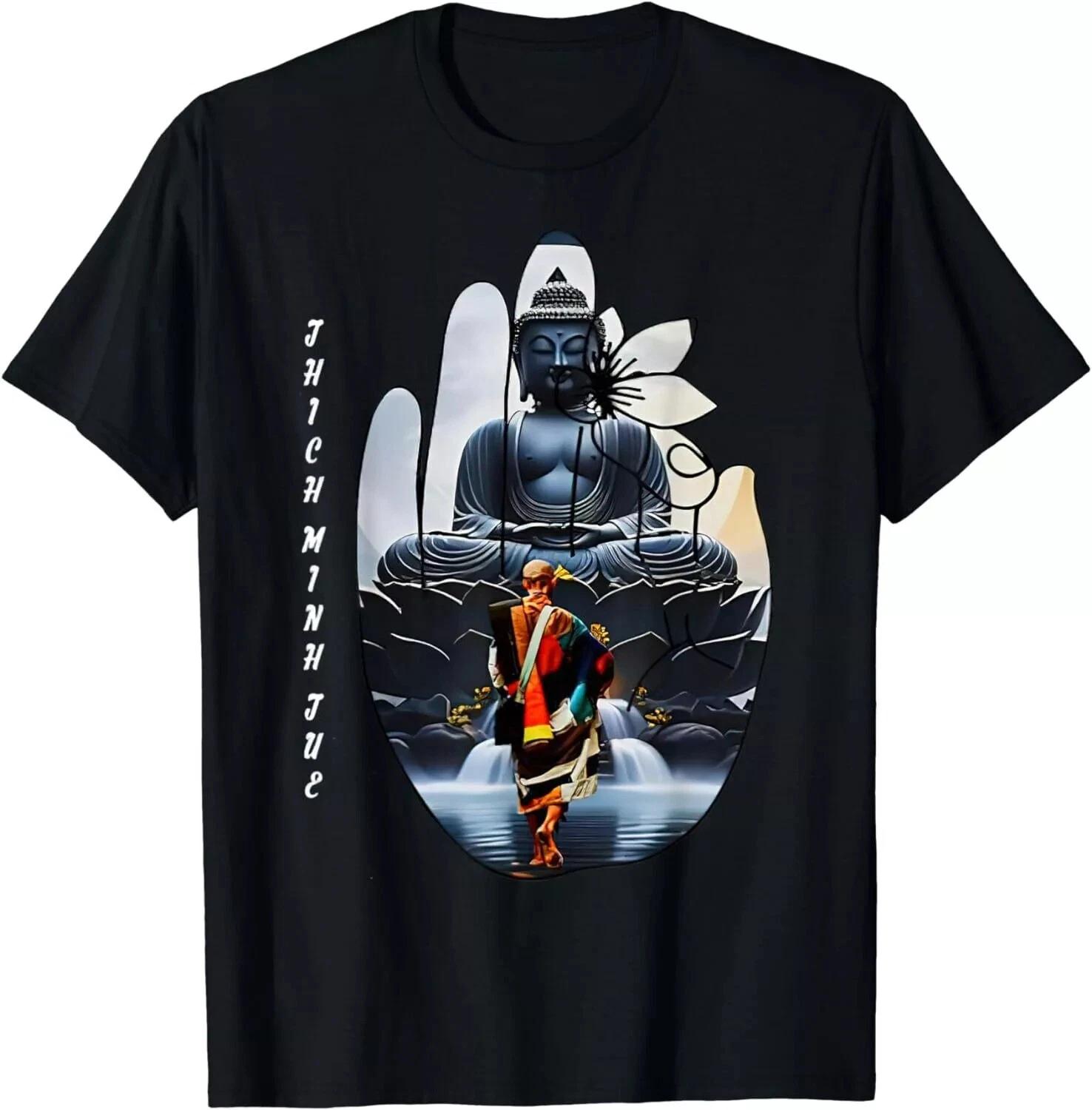 Su Thay Thich Minh Tue Buddhist Monks Unisex T-Shirt Graphic new Tshirt XXL