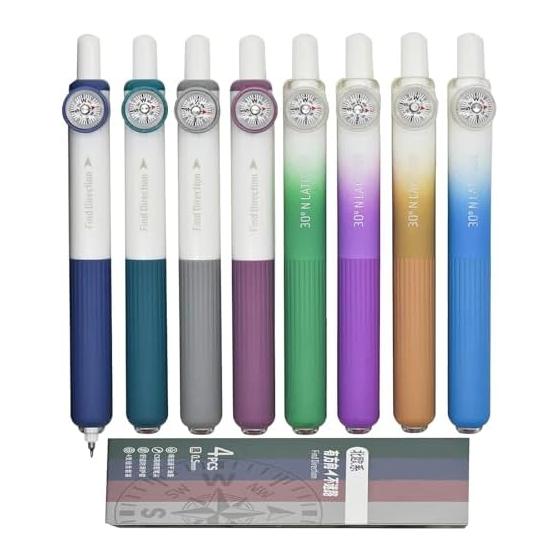 Maydahui Stylish Gel Pens, 8-Piece Set, 0.5mm Black Ink, Cute Stationery for Gifts, Students, Friends, Family, Colleagues, Business - Approx. 14.5cm