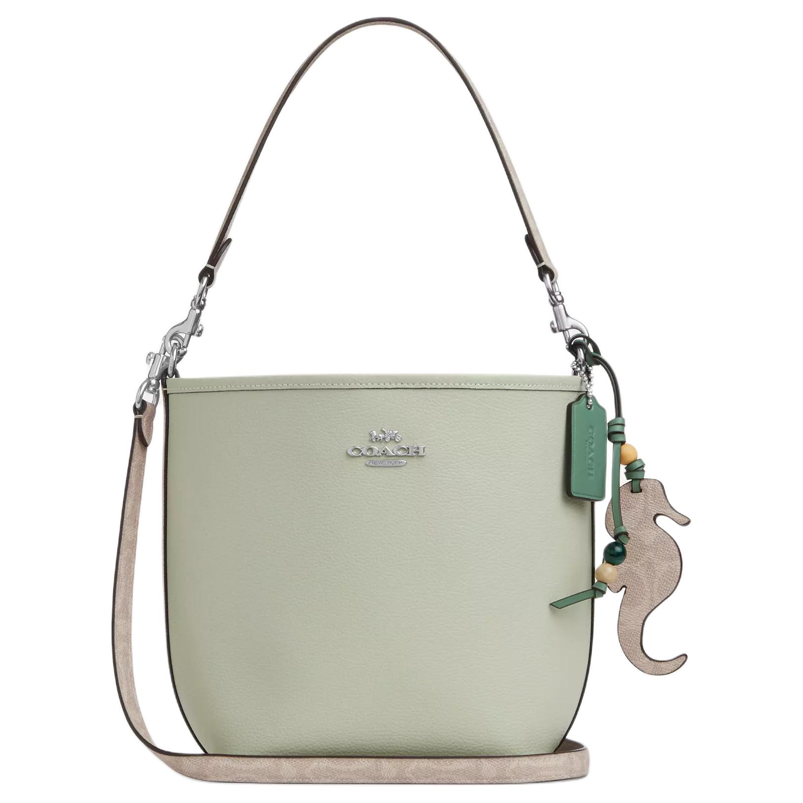 

Coach City Bucket 21 Brand Logo Detachable Shoulder Strap Bucket Bag Leather Printed Coated Canvas Handheld Shoulder Bag Small Women bags CBH75-SVY6O Basic Set (Bag+Dust Bag)