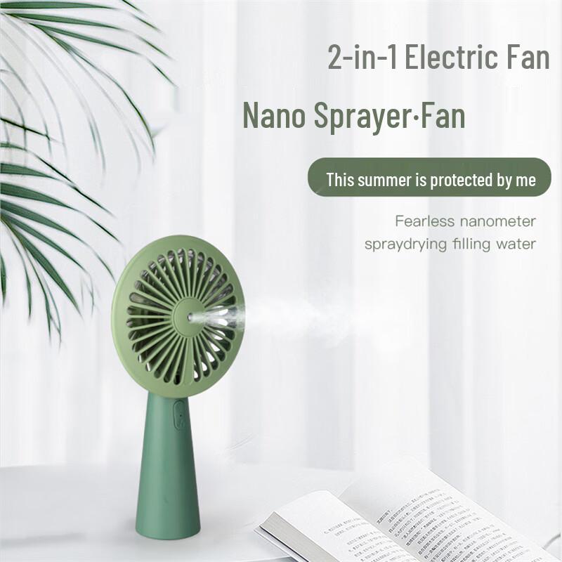 Portable USB Rechargeable Humidifying Mist Fan