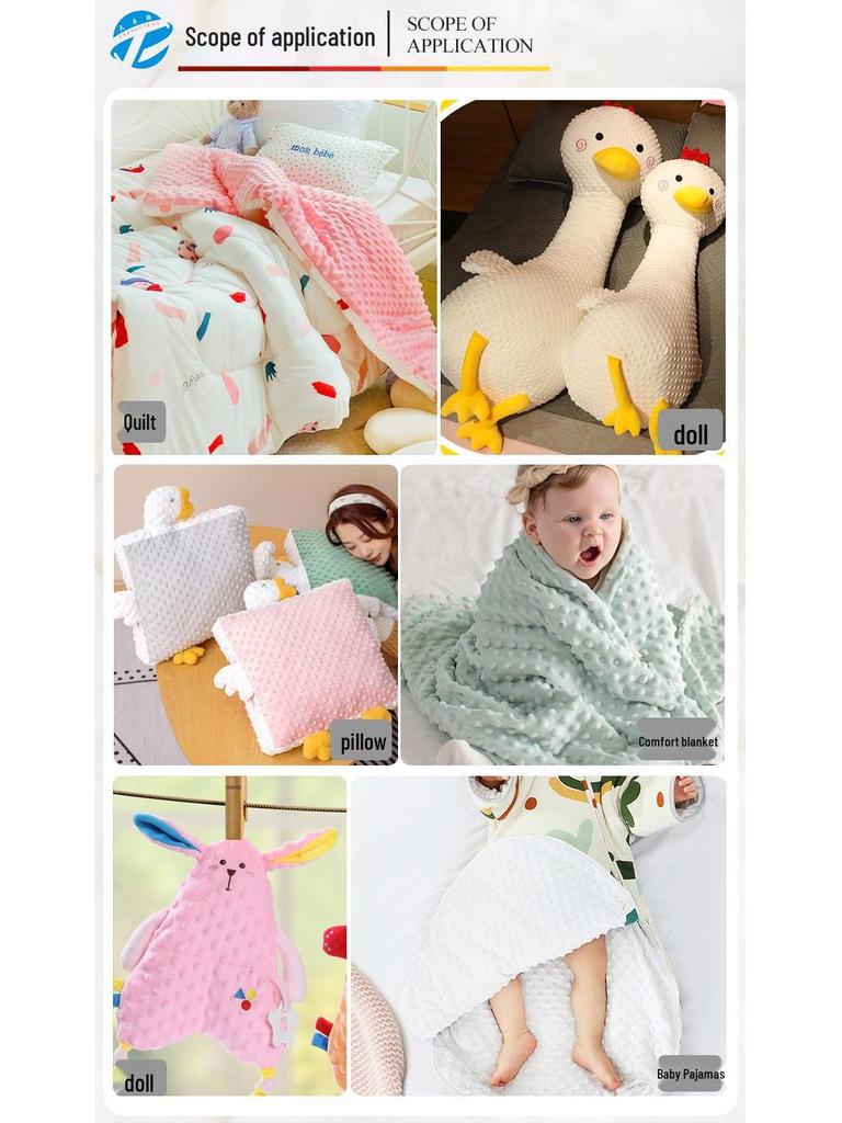 Çizgi Film Baskılı Doudou Kabarcık Kadife Kumaş