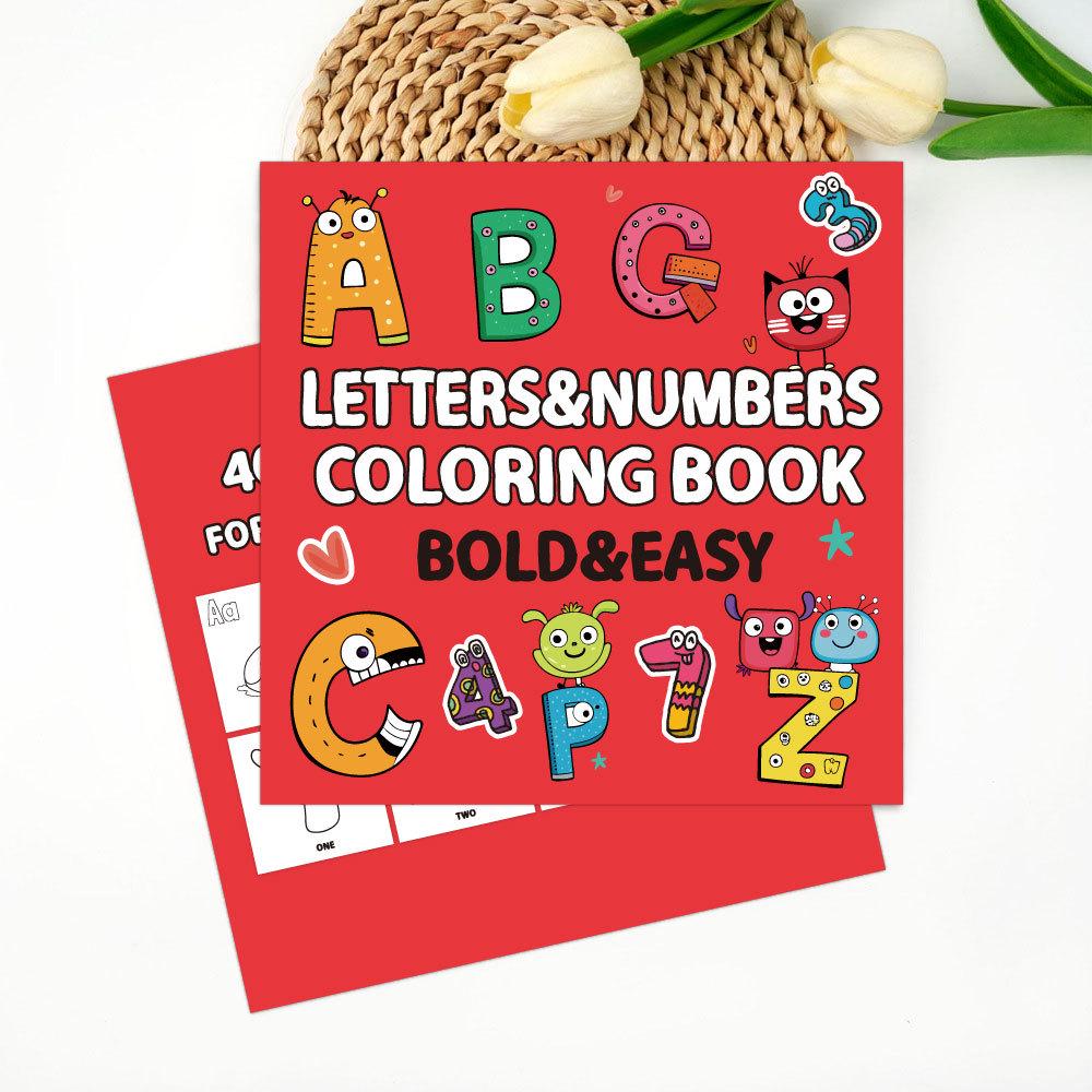 40-Page Fruit & Food Cartoon Doodle Coloring Book for Kids Aged 4+