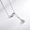 Women's Daily Cold Double Waterdrop Chain Necklace