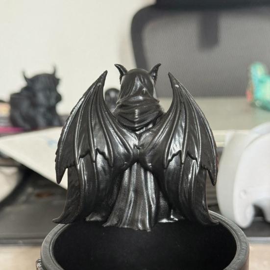 Yousheng Halloween Reading Book Skeleton Figurine, Spooky Reading Devil Resin Sculpture, Gothic Black Robe Grim Reaper Statue for Home