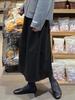Women's Gray Woolen A-line Half Skirt with Plus Velvet Lining for Autumn/Winter 2025 - High Waist Mid-Length Slimming Design.