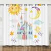 Curtains European And American Cartoon Animals Bear Deer Digital Printing Blackout Curtain Bedroom Punching