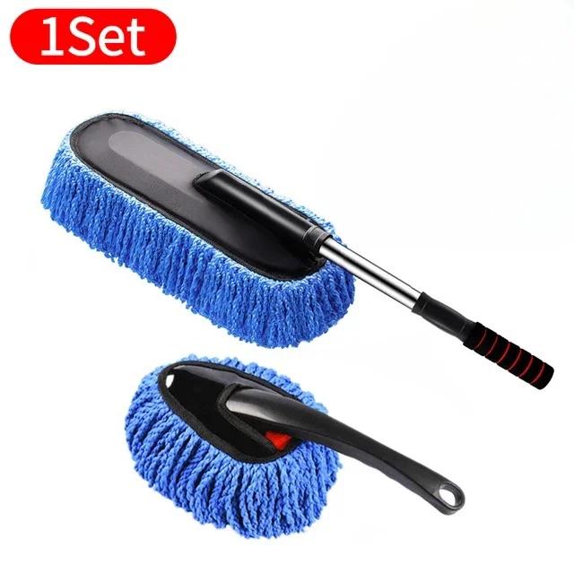 

Супертонкий волокнистый автомобильный пылесборник, выдвижная микрофибровая швабра для автомобиля, щетки для уборки пыли, наборы полотенец