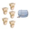 5Pcs Metal Locks Bag Clasp Catch Buckles For Handbags Shoulder Bags Purse Totes Closures Snap Clasps Diy Craft Accessories