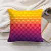 Sunset Gradient Pattern Cushion Cover Soft Short Plush Pillow Cover Smooth Cozy Texture Aesthetic Cushion Case Home Decor