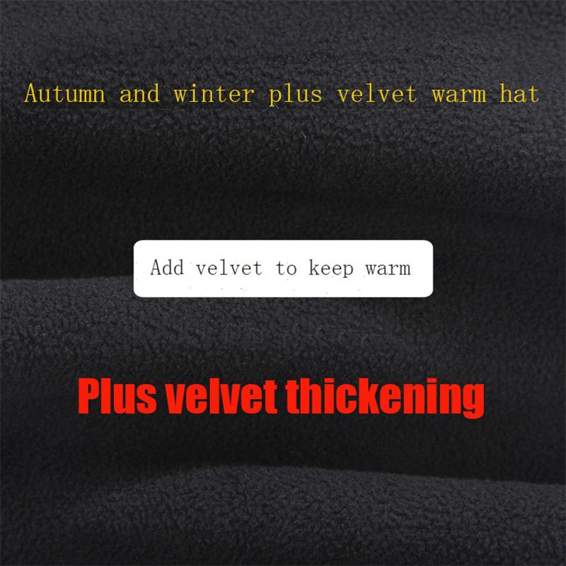 New Winter Fleece Thickened Fashion Baseball Cap Middle-aged and Elderly Simple Trend Outdoor Windproof Ear Protection Warm Hat