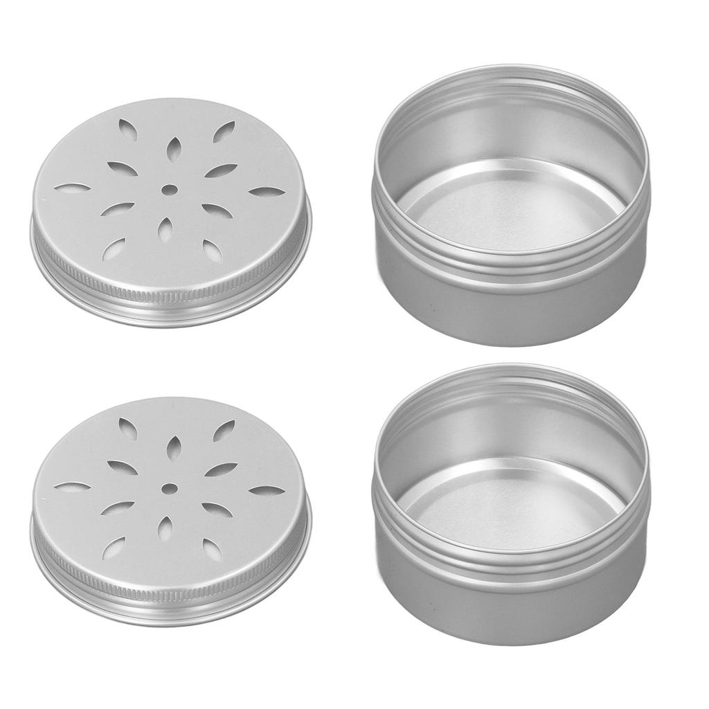 10PCS Dog Scent Training Boxes with 10 Soft Magnetic Stickers Hollow Hole Cover Aluminum Dog Nose Work Container