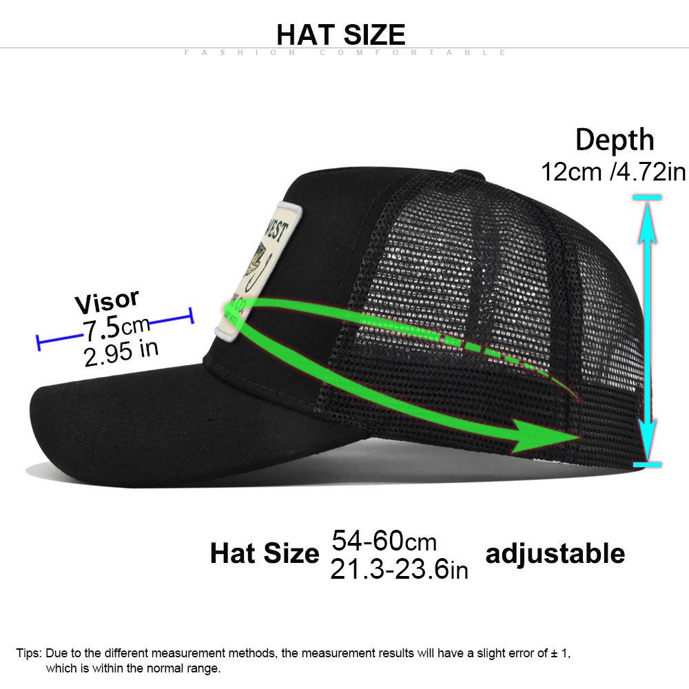 Generic Fishing Patch Trucker Hat Adjustable Mesh Back Baseball Cap