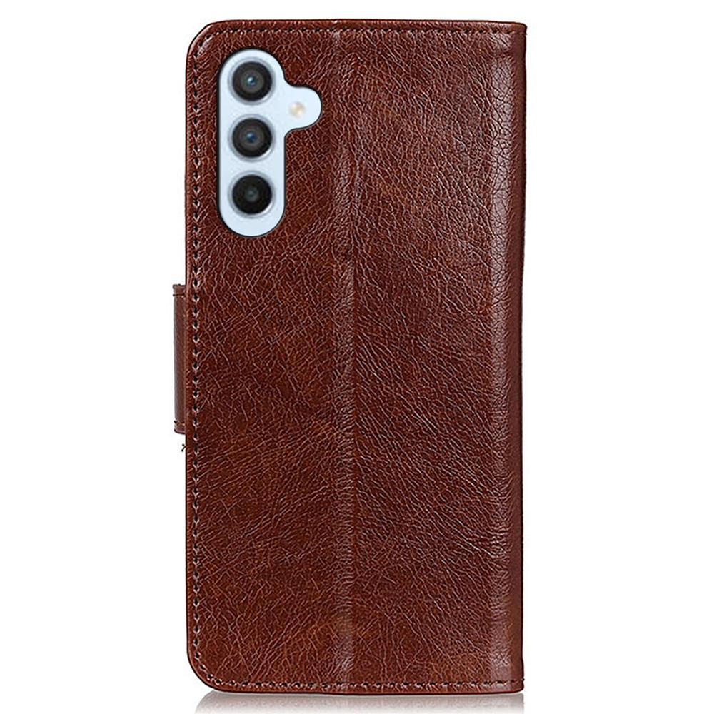 For Samsung Galaxy M35 5G Case Nappa Texture Split Leather Wallet Phone Cover