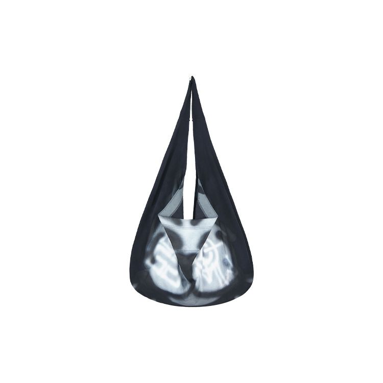 Givenchy Chito X  Collaboration Black And White Boy And Dog Print Label Effect Printed Cotton Extra Long Shoulder Tote Bag BK509MK1DH-001