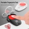 High-Definition Quick-Dry Portable Fingerprint Ink Pad (Red, Blue, Black) for Anti-Counterfeit Contracts and Bank Use.