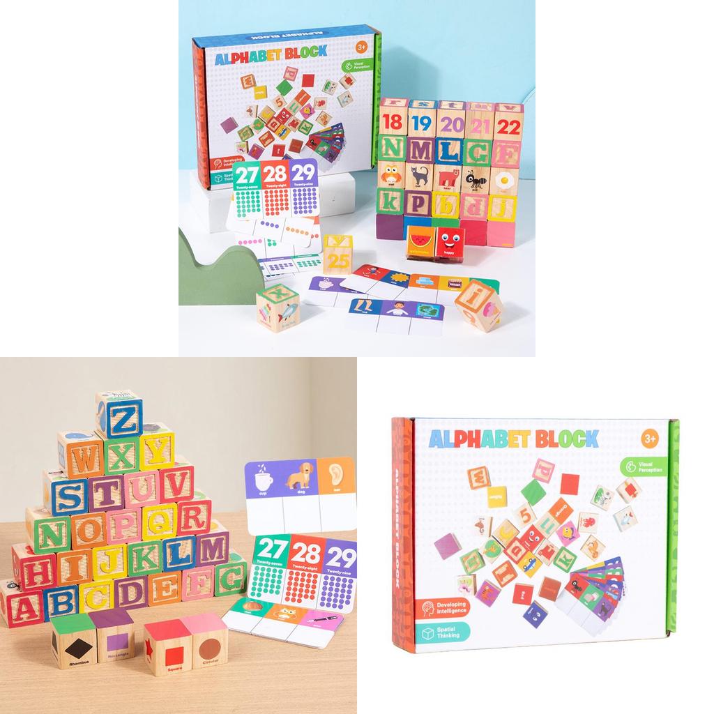 Wooden Number Puzzle Blocks For Early Learning And Cognitive Development For Toddlers