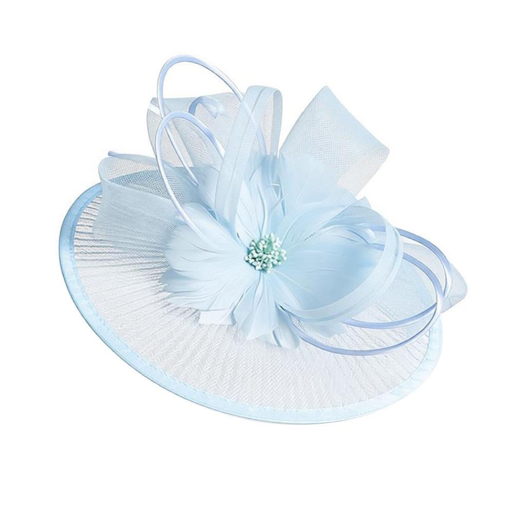 Fascinator Floreale con Velo in Rete Cappello Parrucca Fascinator Fascia per Capelli Fascinator in Sinamay Feste in Costume