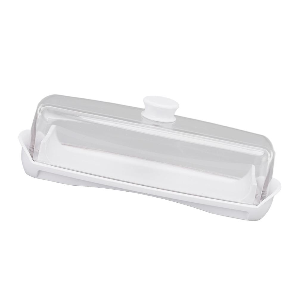 Plastic Butter Storage Box Transparent Cover Cheese Storage Container  For Home Kitchen