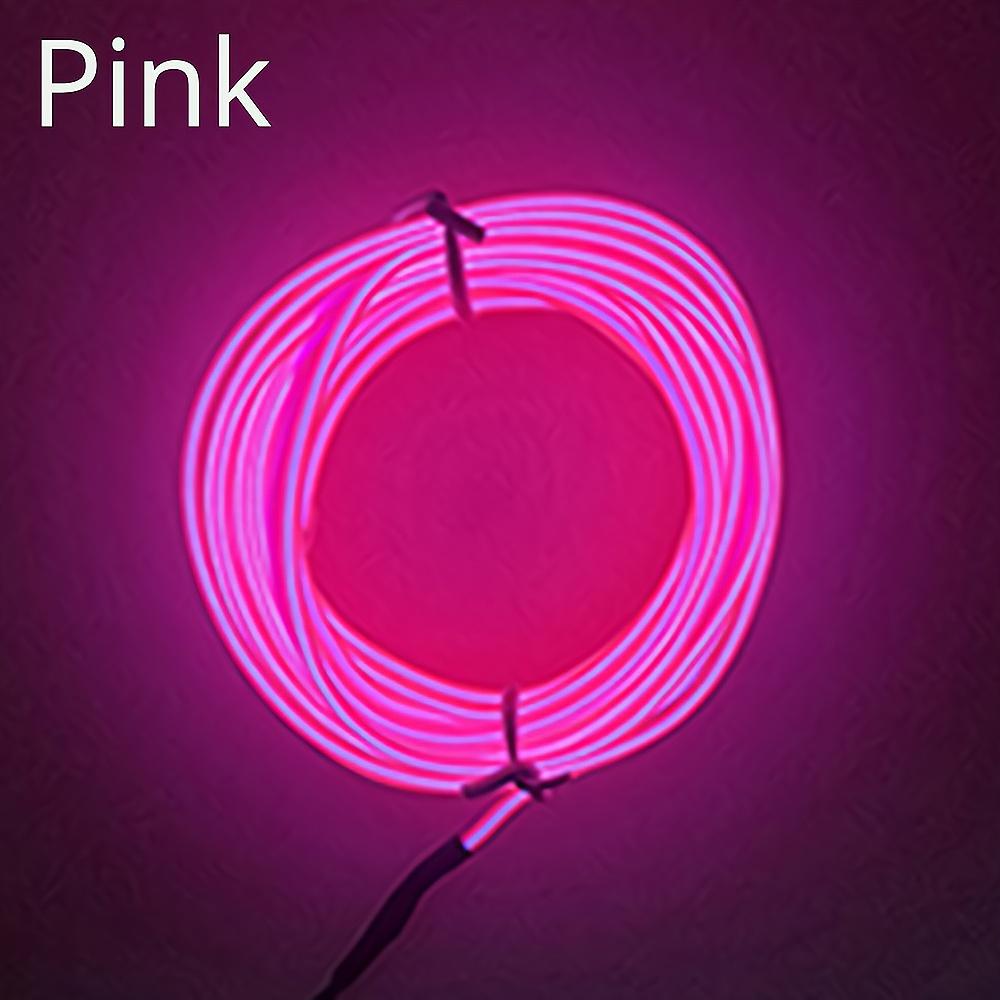 1M 2M 3M 5M Car Interior Lighting Auto LED Strip Wire Rope Tube Line Flexible Neon Light With 12V USB Cigarette Drive