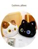 Genuine Snot Bear Black Cat Plush Hugging Pillow - Cute Lumbar Support Doll