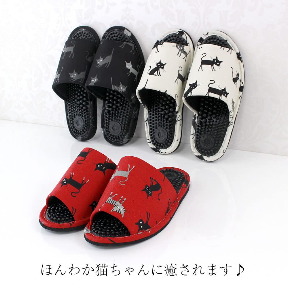 Catland Gesundheitsslipper, Hergestellt in Japan, Katzen Gesundheitssandalen, Gesundheitsslipper (Elfenbein)