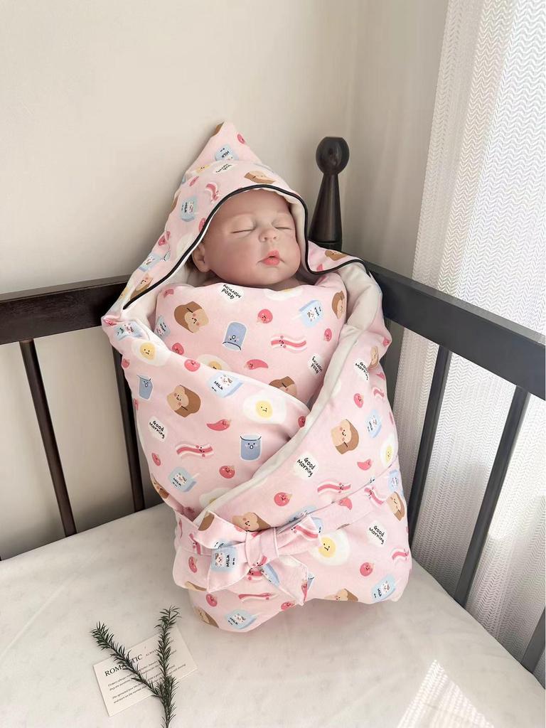 Pure Cotton Knitted Baby Swaddle Blanket for All Seasons