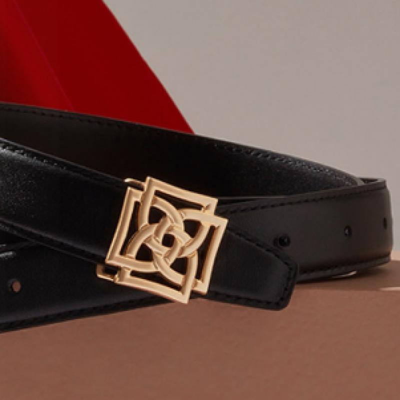 DakS Black 4d Gold Buckle Hook Leather Women S Belt Dbbe6e778bk