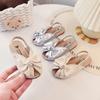 Toddler Girls Fish Mouth Sandals with Big Bow  New Summer Kids Vacation Beach Sandals Non-slip Simple Princess Girls Party