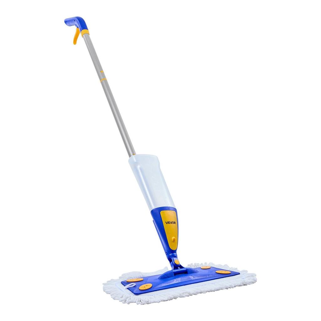 Spray Mop, with 3 Washable Pads for Dry and Wet Floor Cleaning & an 800ml Refillable Water Tank, Microfiber Dust Wet Mop & Twisted Cotton Dry Mop,