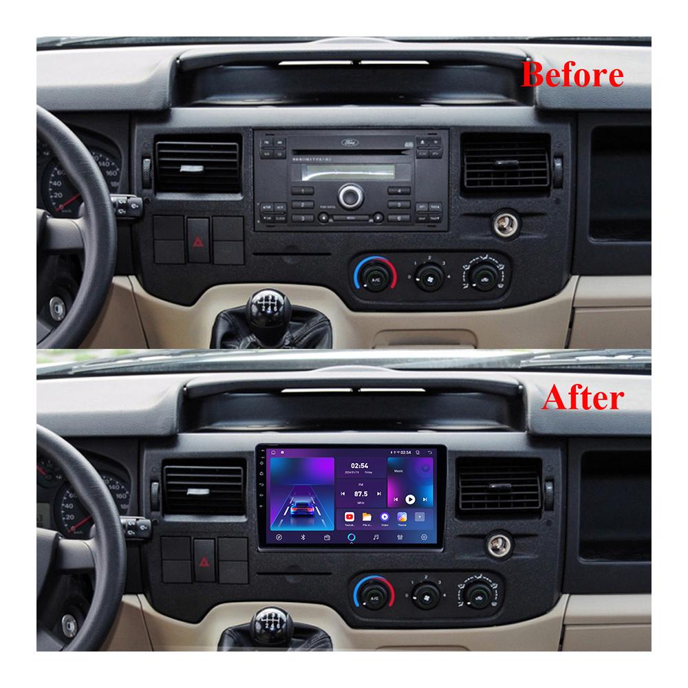 Android Carplay Car Radio For Ford Transit 2006-2013 Multimedia Player Head Unit Stereo GPS Navigation BT WIFI 4+64GB