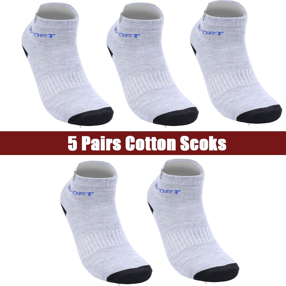 

Носки для мужчин, спортивные дышащие мягкие модные кроссовки с надписью, высокоэластичные чулки со средней трубкой, полотенца, летние носки для бега 5 pairs темно серый