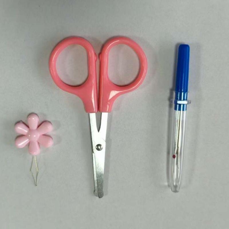 1 Set Cartoon Mädchen Bouquet Handstickerei Materialset, Kreuzstich Anfänger Einfaches Set mit Illustrierter Anleitung und Werkzeugen