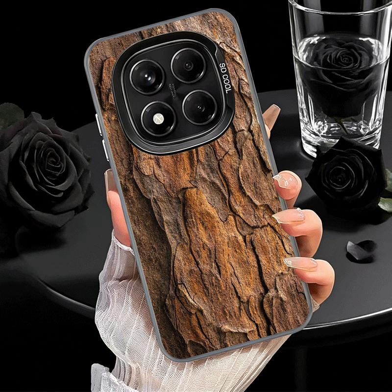 Vintage Wood Grain Pattern Soft Phone Case for Xiaomi Redmi Note 13 14 15 Pro Plus 12S 12 11S 11 11T 10S 10 Shockproof Cover Bac