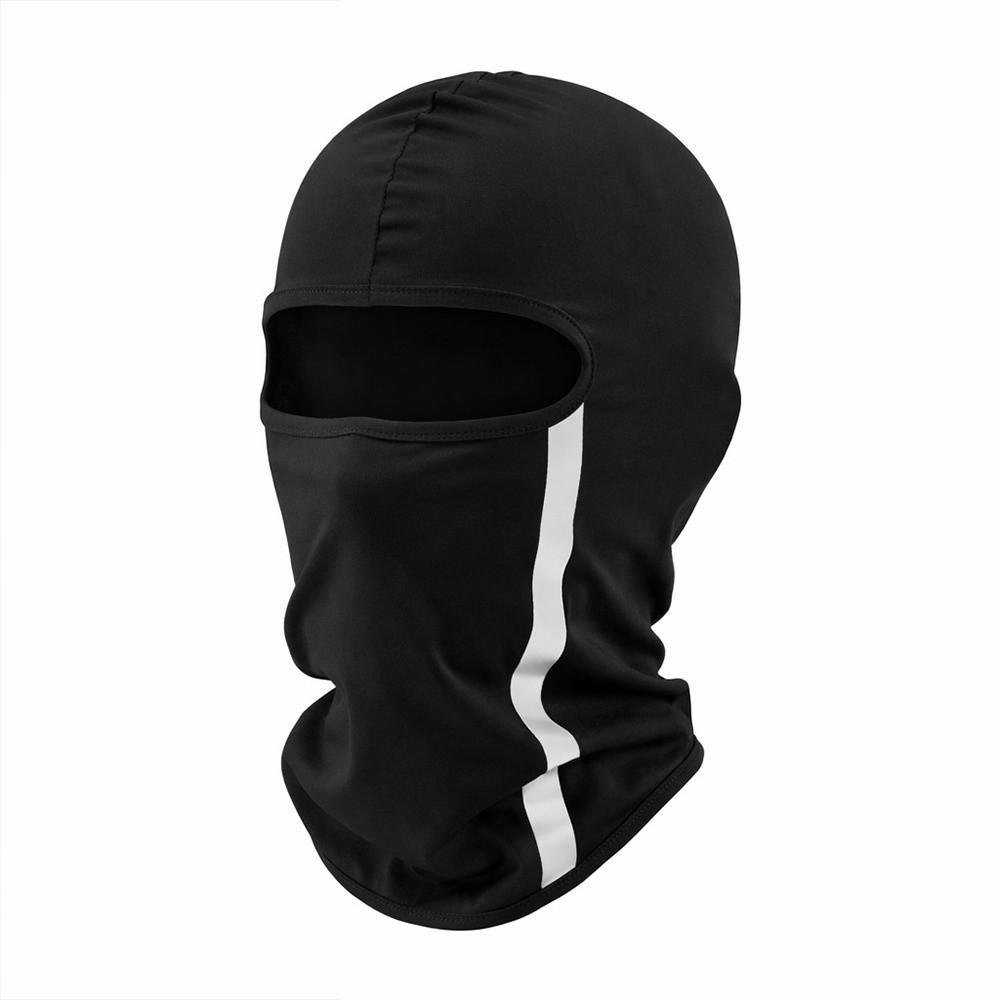 Reflective Balaclava Face Mask Quick Dry Full Face Mask Fashion Motorcycle Mask  Summer чёрный