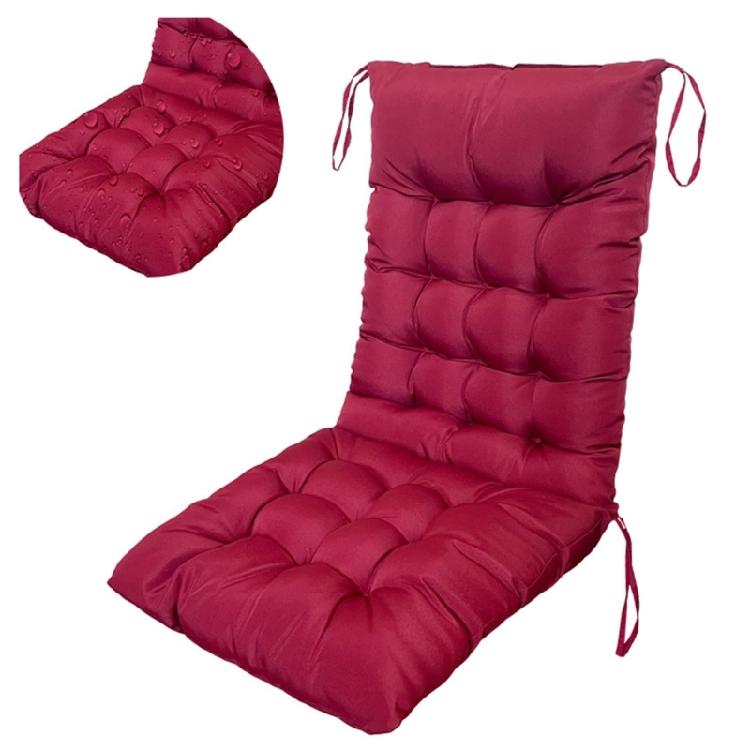 High Back Chair Cushions Waterproofs Soft Pad for Indoor Outdoor Lounger and Recliners