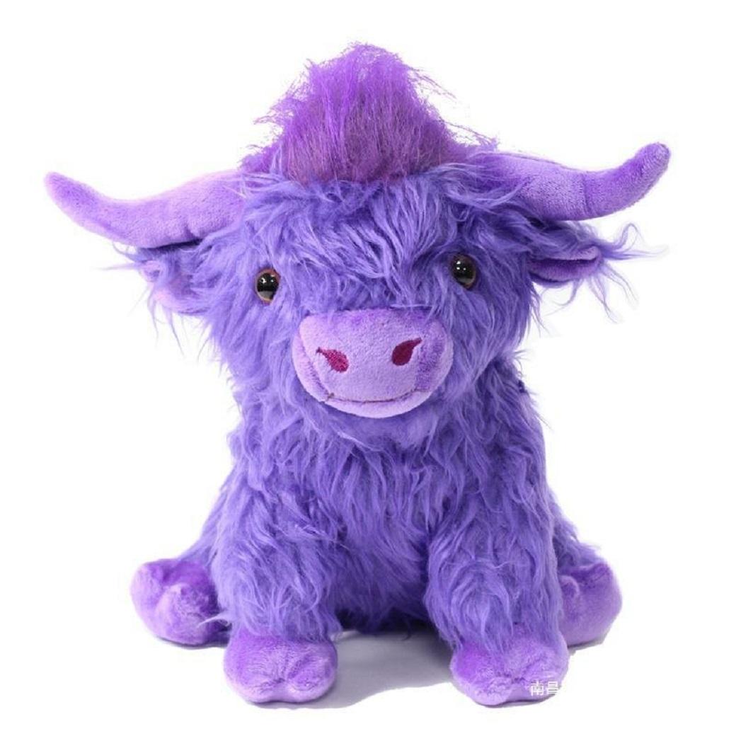 

Cute Highland Cow Plush Toys Stuffed Animal Toy Dolls Simulation Long Hair Cow Plush for Kids Birthday Gift Home Decoration 25cm