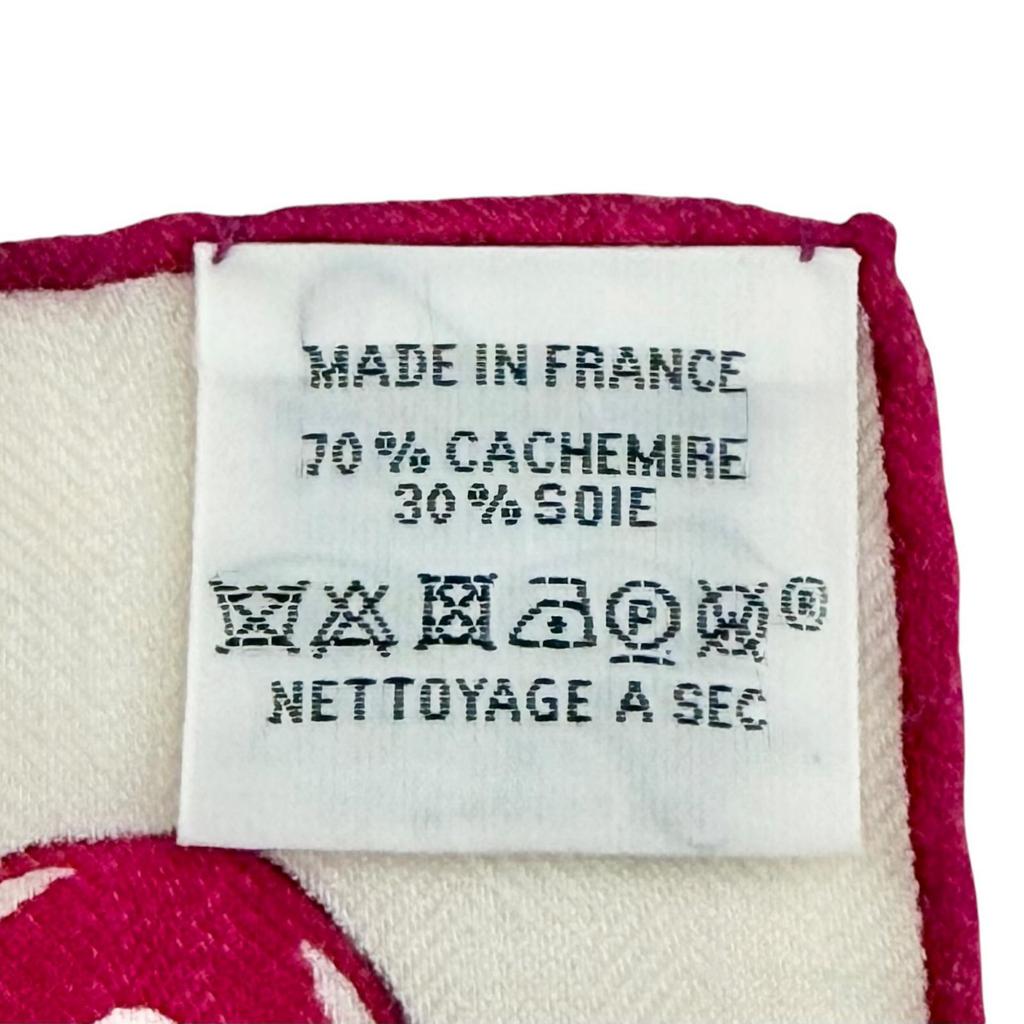Excellent HERMES scarf Myths of the Phoenix Carrejean Carre 140 Pink cashmere Used